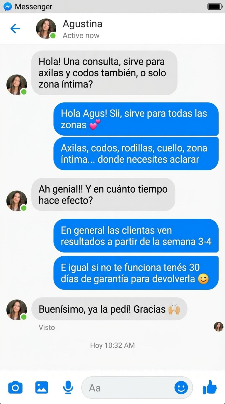Messenger - Agustina consulta
