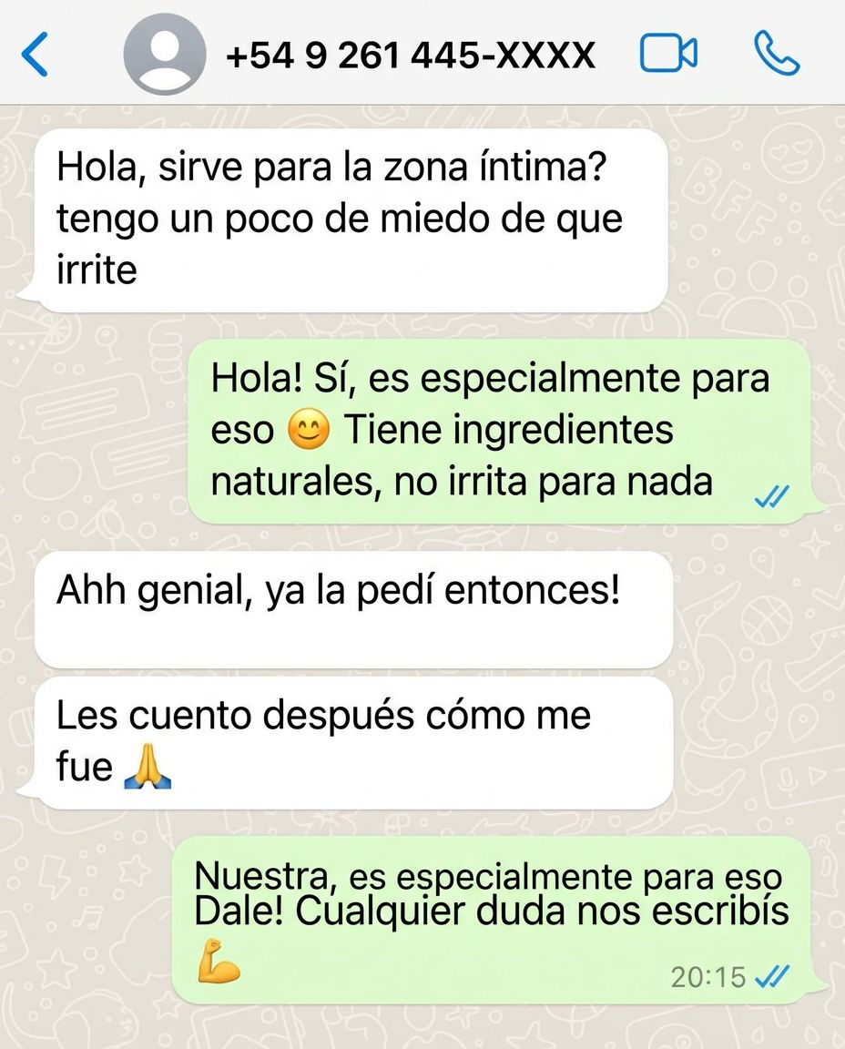 WhatsApp - consulta zona intima